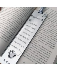 Marcapáginas fecha señalada - modelo corazón