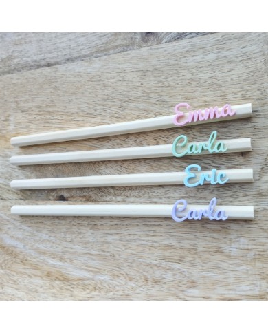 Lápices de madera personalizados con nombre